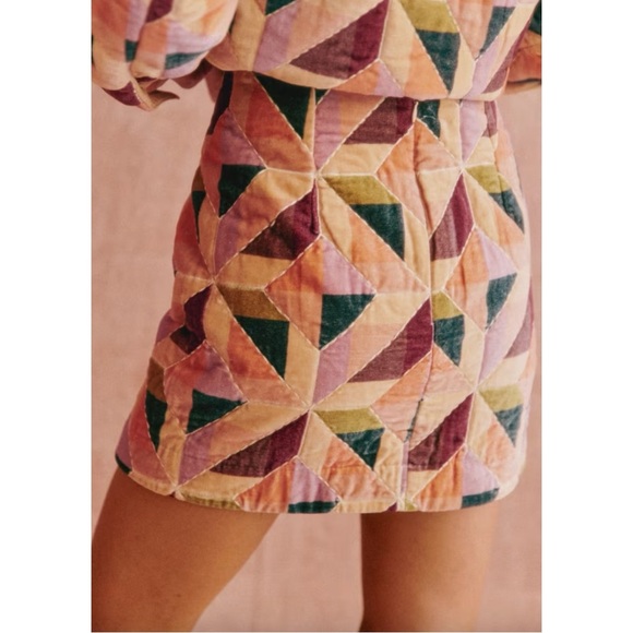 Sezane Malia Patchwork Skirt - Picture 3 of 8